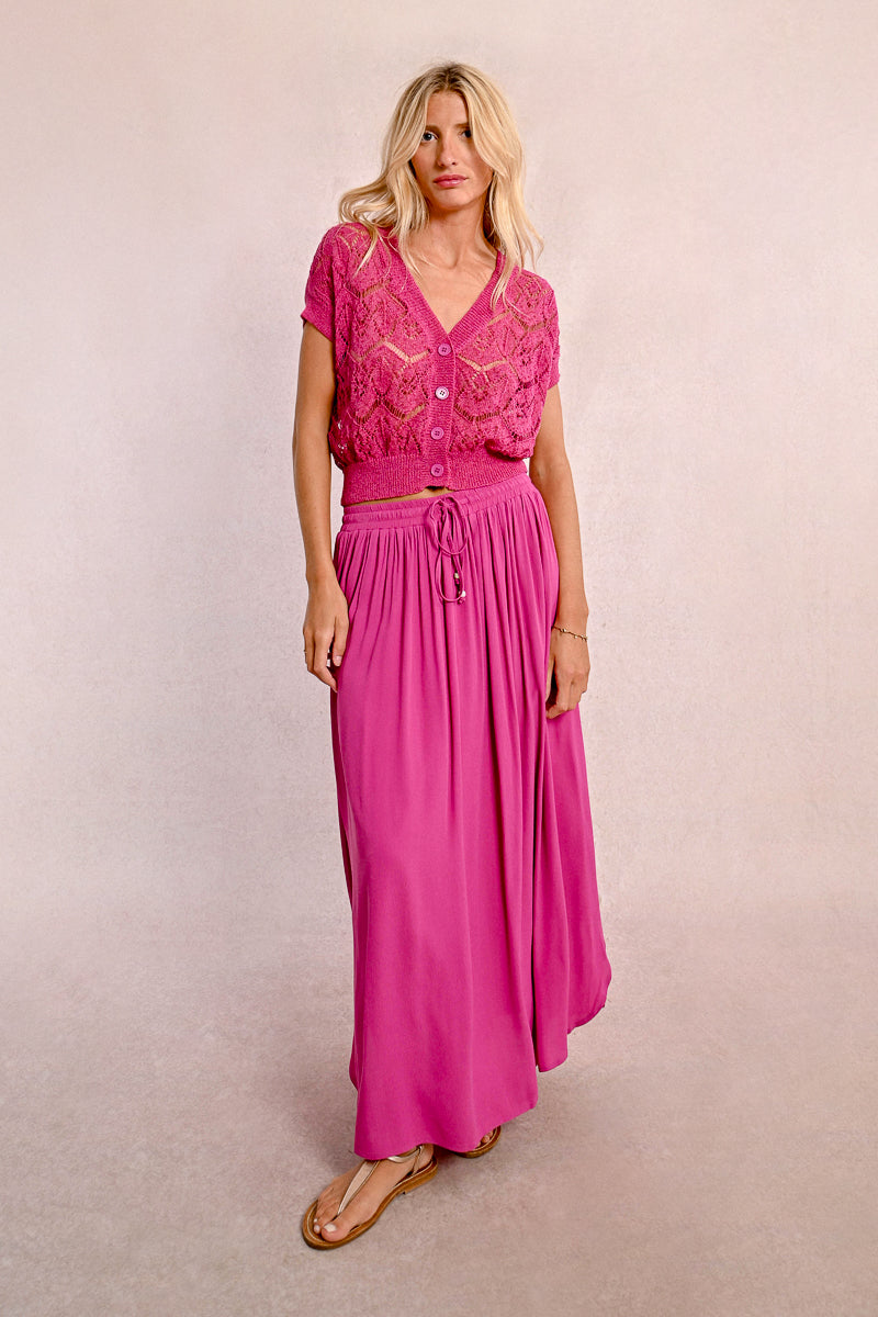 Purple Sprung Skirt