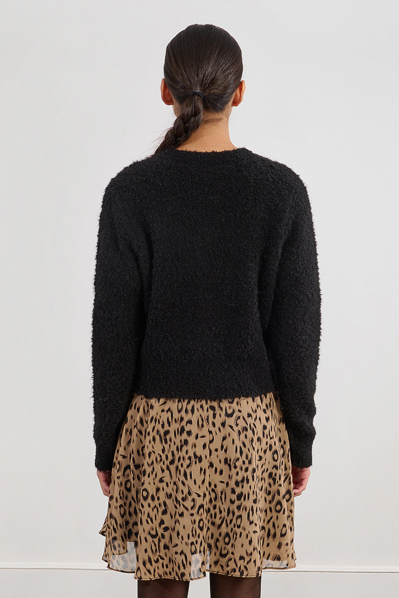 Black Knitted Cardigan