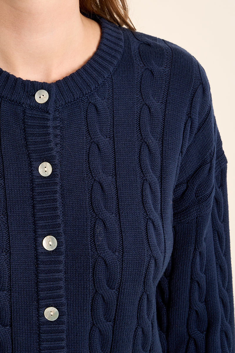 Marine Blue Cardigan