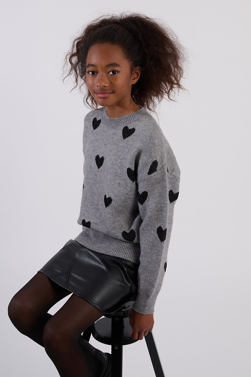 Girls Heart Sweater