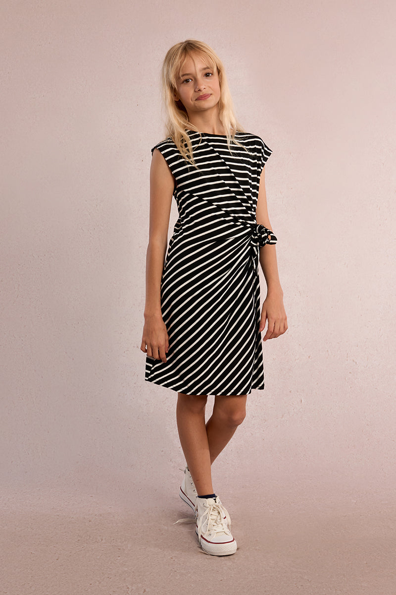 Girls Stripe Tie Dress