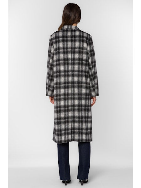 Black Plaid Coat