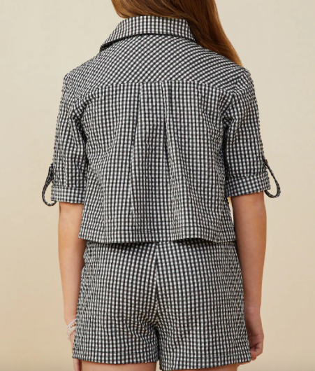 Girls Seersucker Shirt