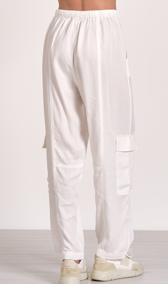 White Cargo Pants