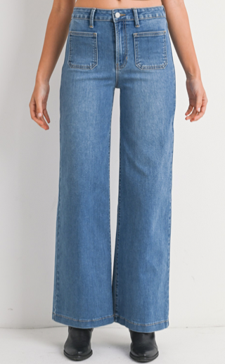 Mini Patch Pocket Denim Jeans