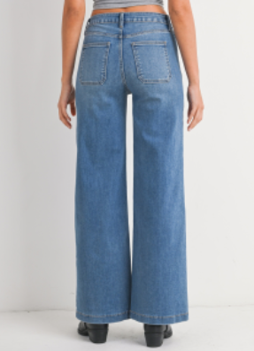 Mini Patch Pocket Denim Jeans