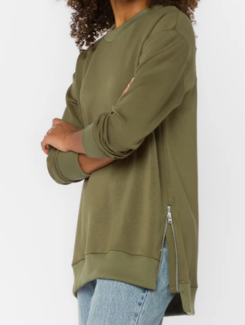 Elevated Zipper Top