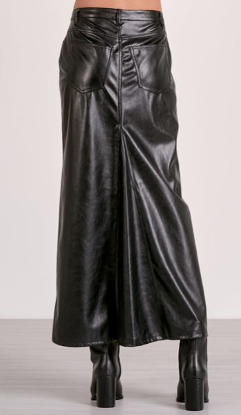 Faux Leather Skirt