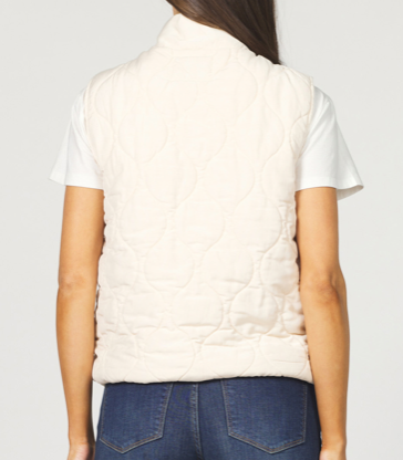 Washed Cream Vest