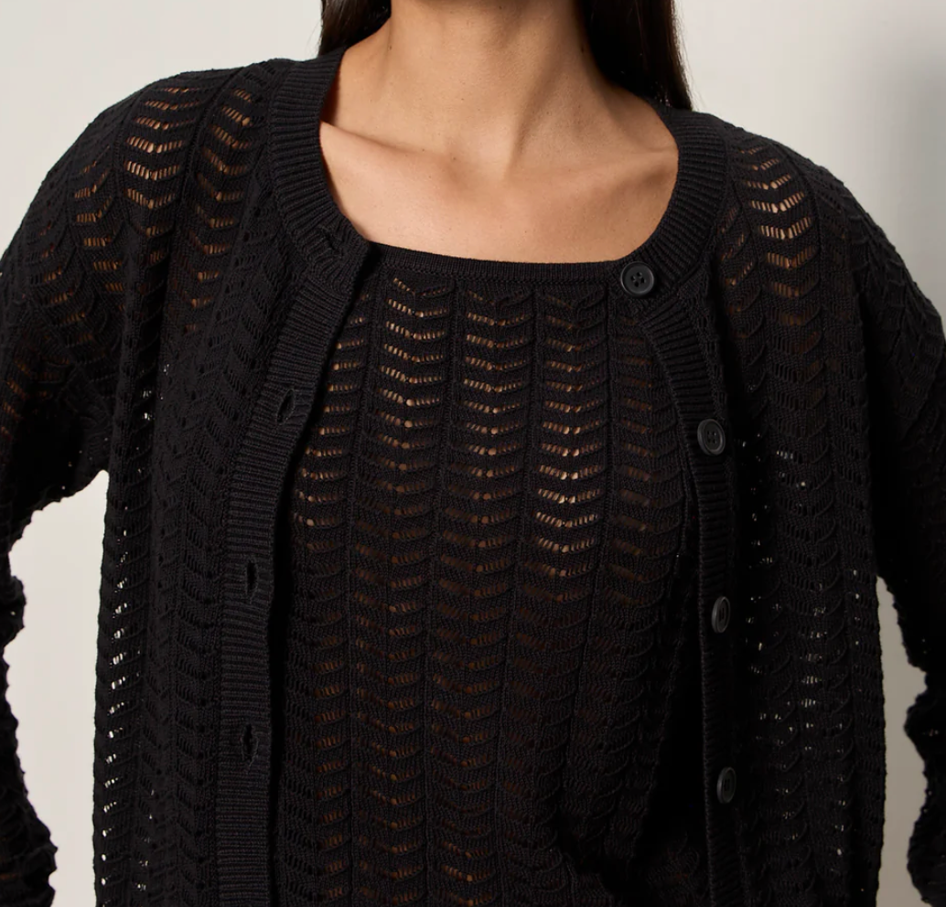 Pointelle Cardigan