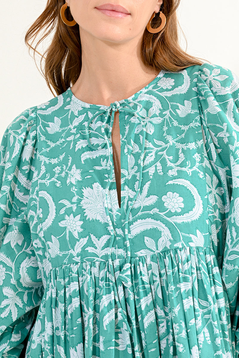 Turquoise Meera Midi Dress