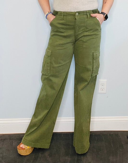 Mossy Green Cargo Pants