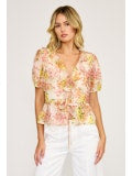 Floral Ruffle Top
