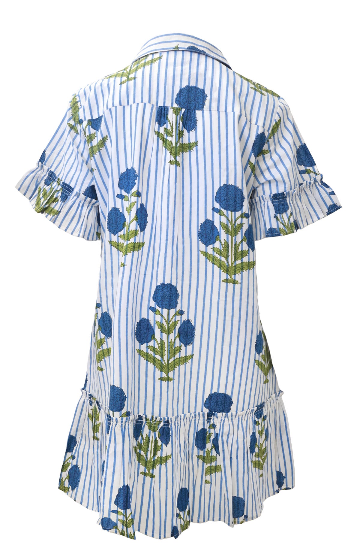 Stripe Hydrangeas Dress
