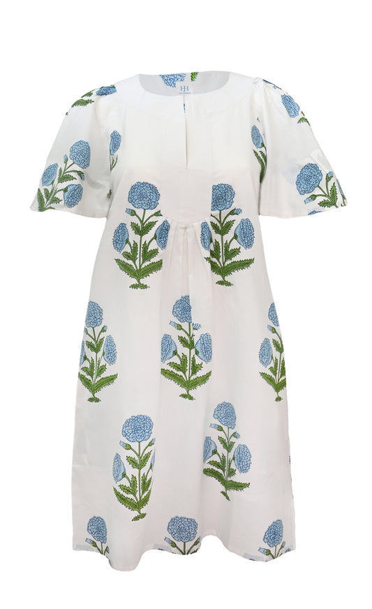 Hydrangeas Short Dress