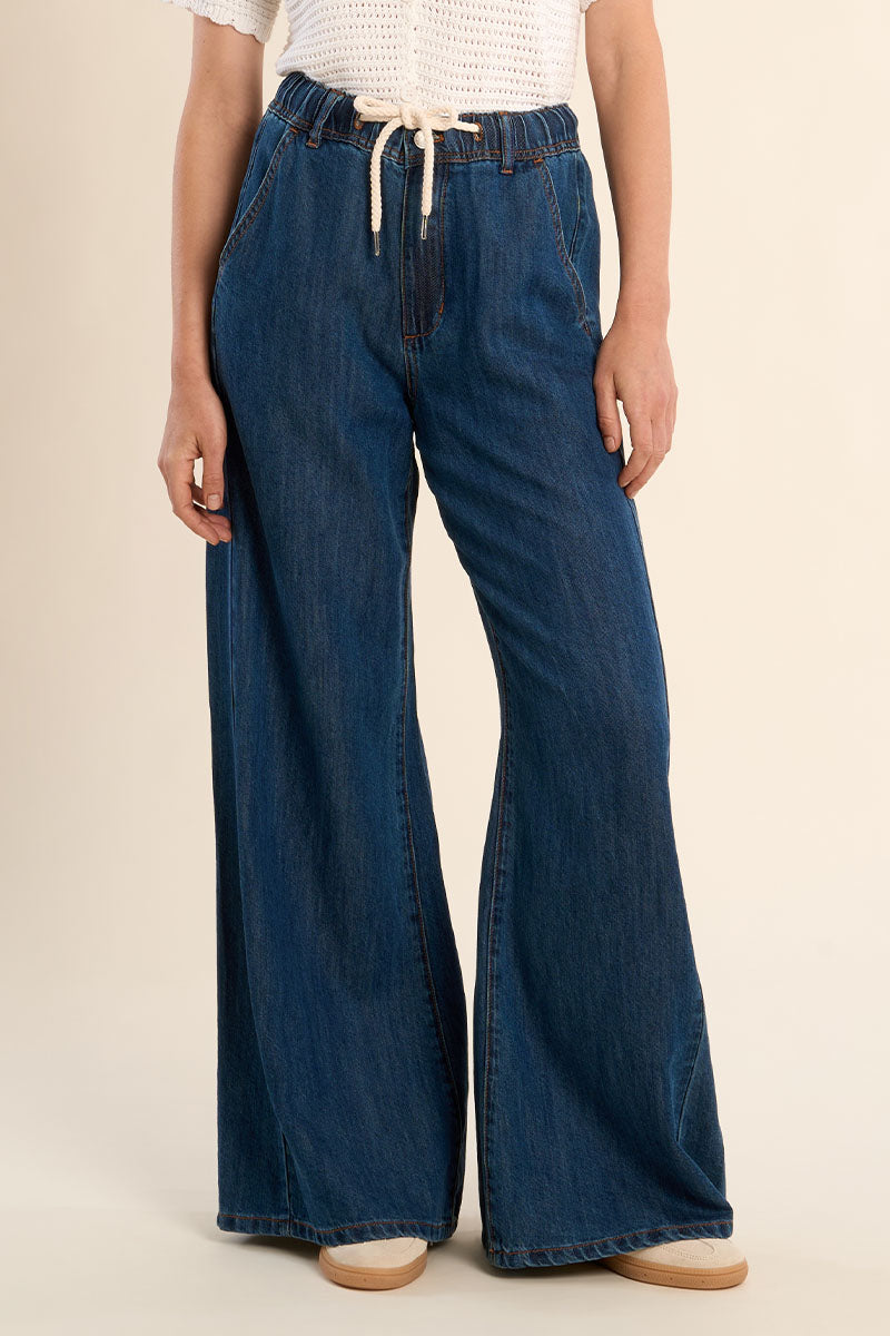 Drawstring Denim