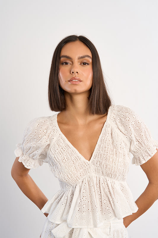 Summery Ruched Top