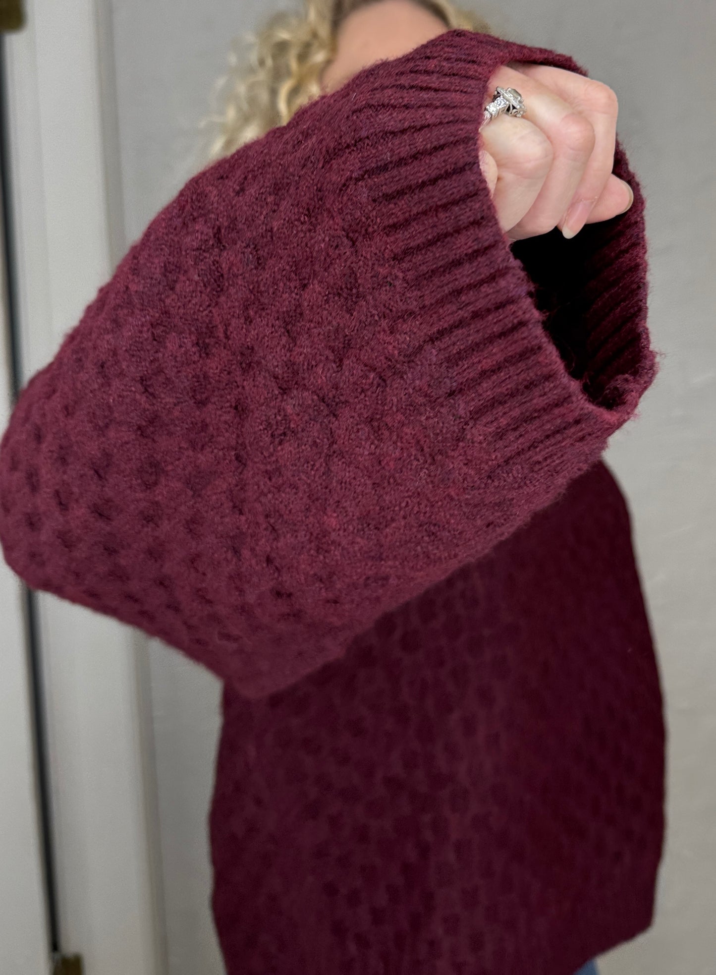 Plum Wine Sweater