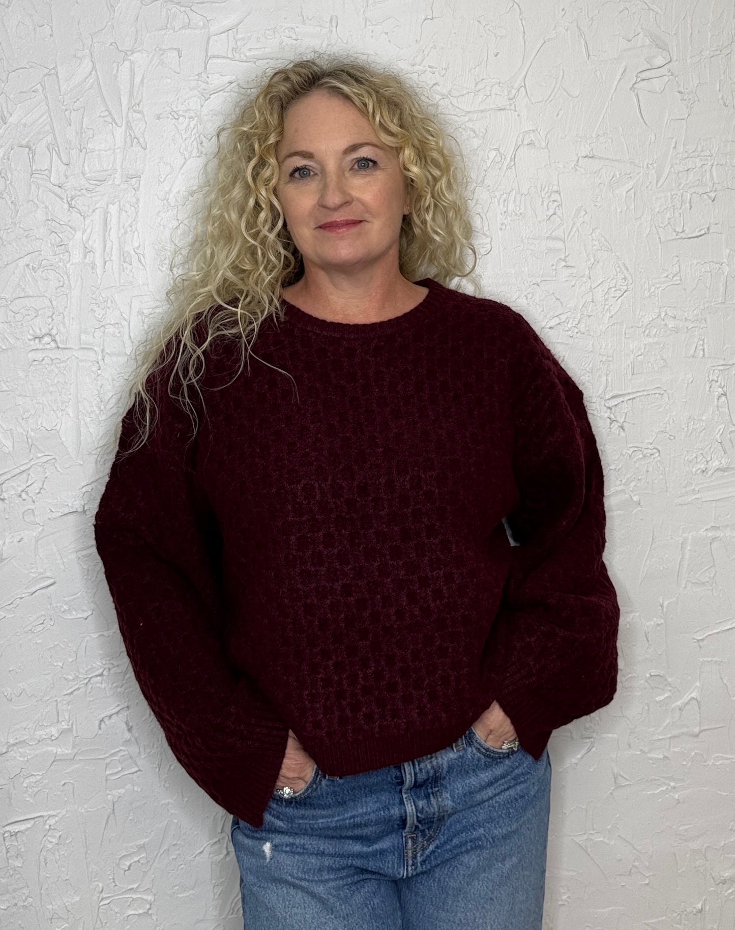 Plum Wine Sweater