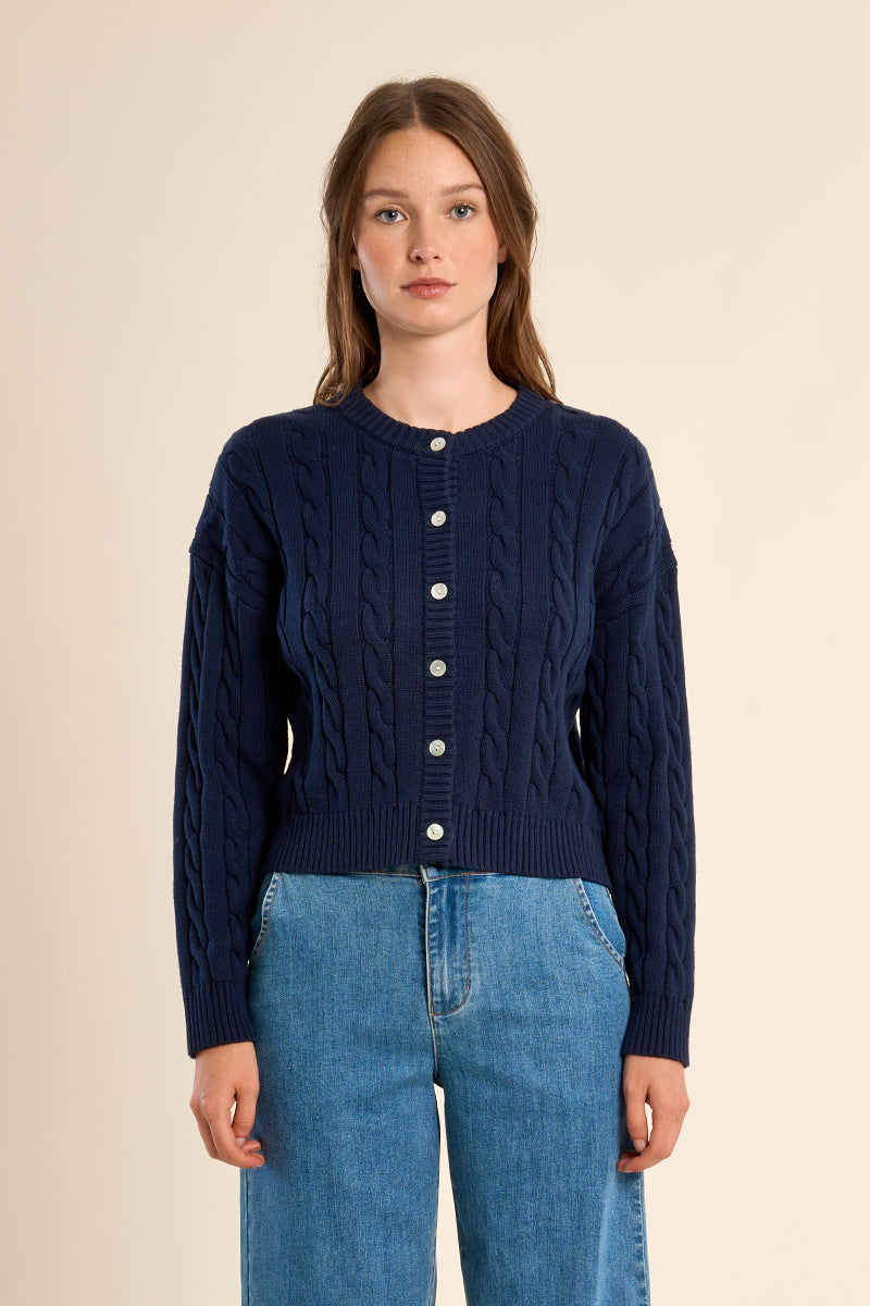 Marine Blue Cardigan