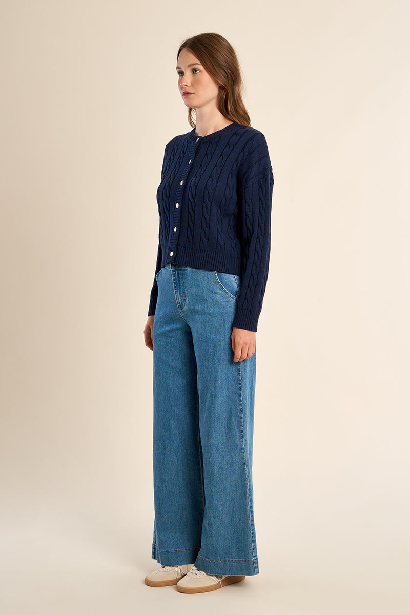 Marine Blue Cardigan