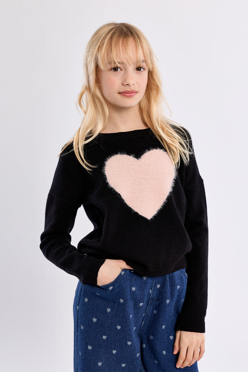 Girls Heart Sweater