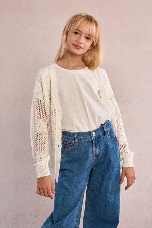 Girls Crochet Cardigan