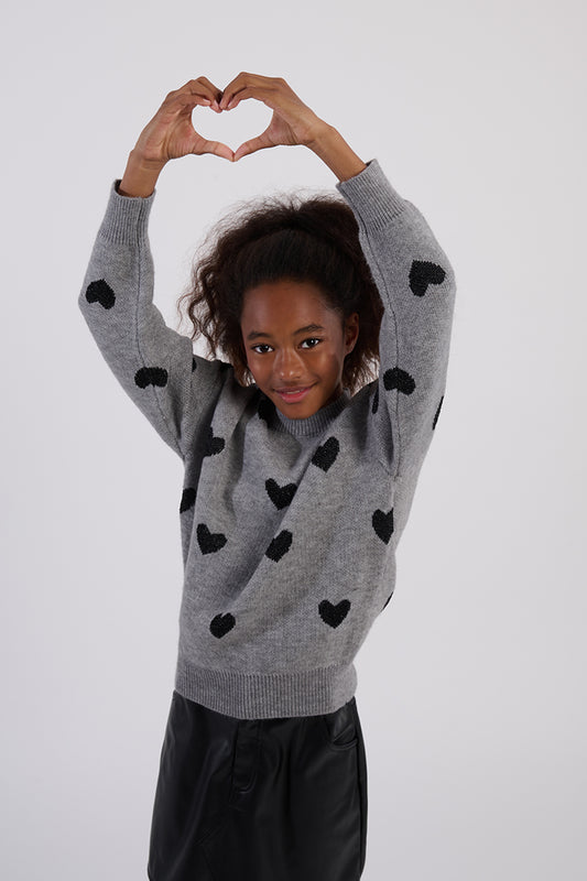 Girls Heart Sweater