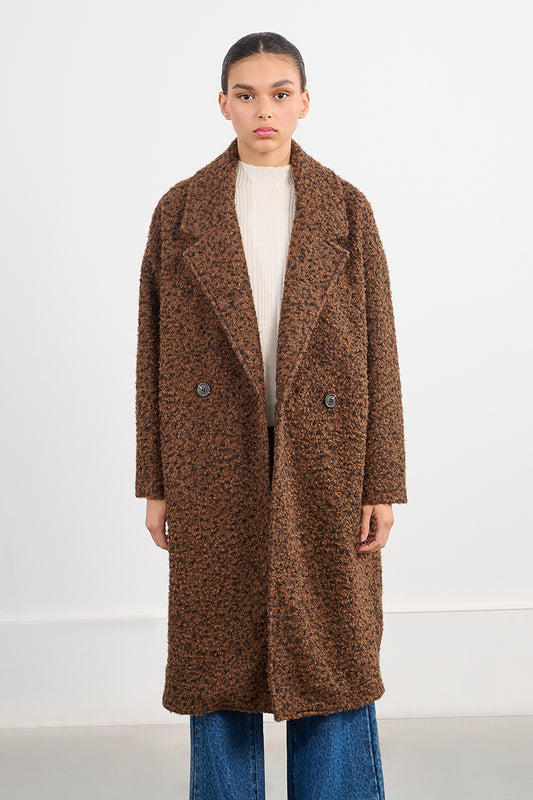Oversized Marble Coat