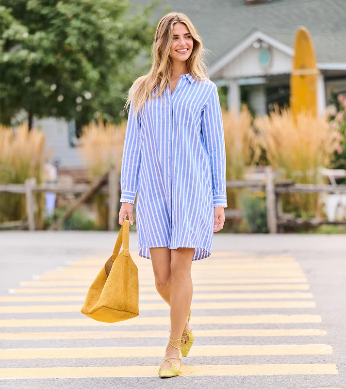 Striped Shirt Dress