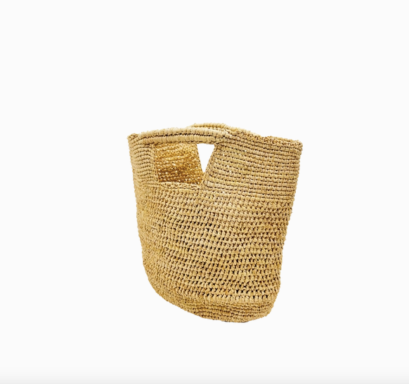 Petite Crochet Straw Bag