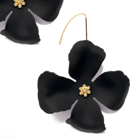 Flower Petal Drop Earrings