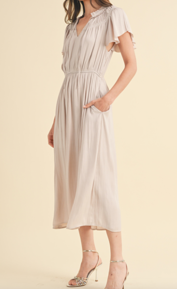 Satin Midi Dress