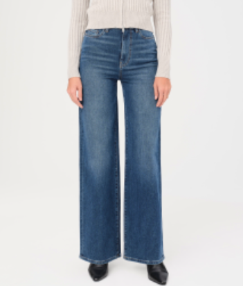 Relaxed Wide Leg Knit Jean