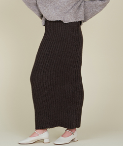 Dark Umber Sweater Skirt