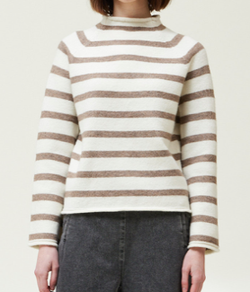 Field Grey Stripe Sweater