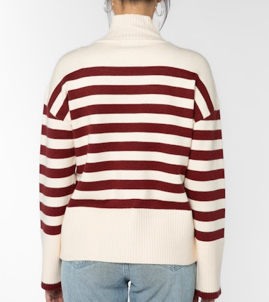 Red Sangria Stripe Sweater