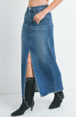 Denim Midi Skirt