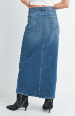 Denim Midi Skirt