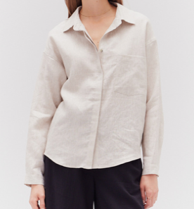 Greige Linen Shirt