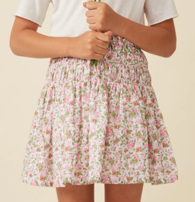 Girls Floral Skirt
