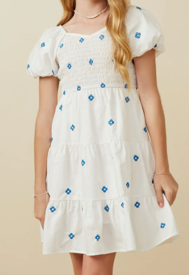 Girls Embroidered Dress