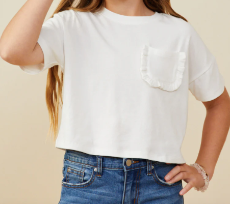 Girls White Tee
