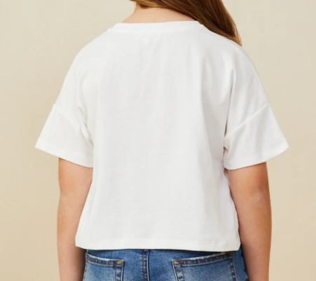 Girls White Tee