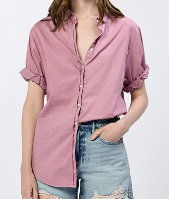 Rolled Sleeve Top