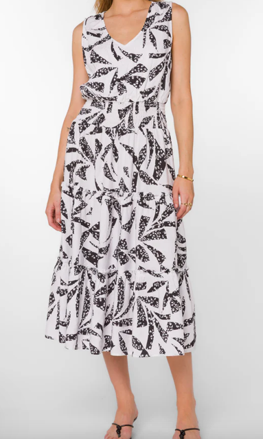 B&W Print Dress