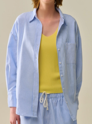 Blue Shirt Set