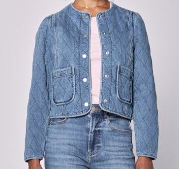 Quilted Denim Jacket