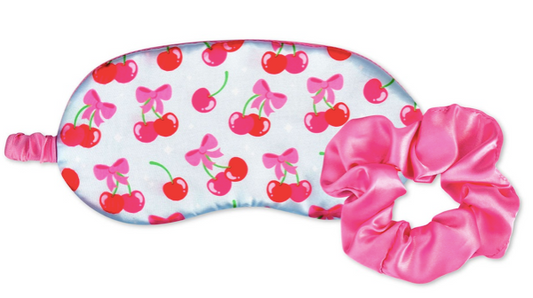 Cherries Eye Mask & Scrunchie