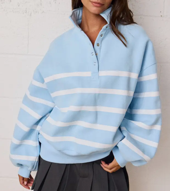 Sky Blue Stripe Pullover